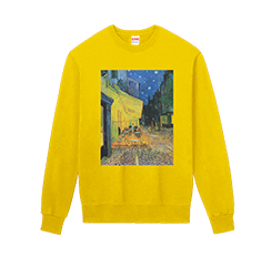 美術館絵画ゴッホ「夜のカフェテラス」トレーナー